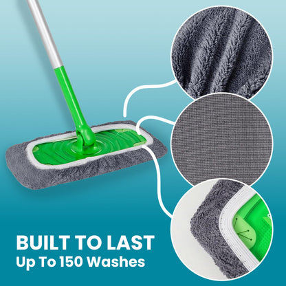♻️ Stop Buying Disposable Mop Pads — Reusable Microfiber Mop Pads