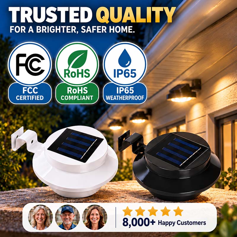 🅷Auvirelo™ Outdoor Waterproof Solar LED Gutter Wall Lights