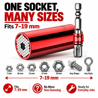 🔧 One Socket for More Jobs — Universal Self-Adjusting Socket