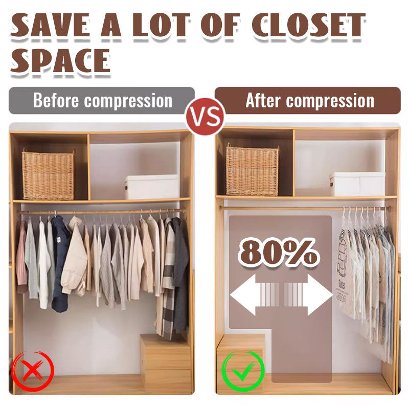 Auvirelo™🧥Hanging Vacuum Storage Bags – Hanging Design for Wardrobe, Air Vacuum Compression, Waterproof Dustproof & Space-Saving 🧹 (Offer)