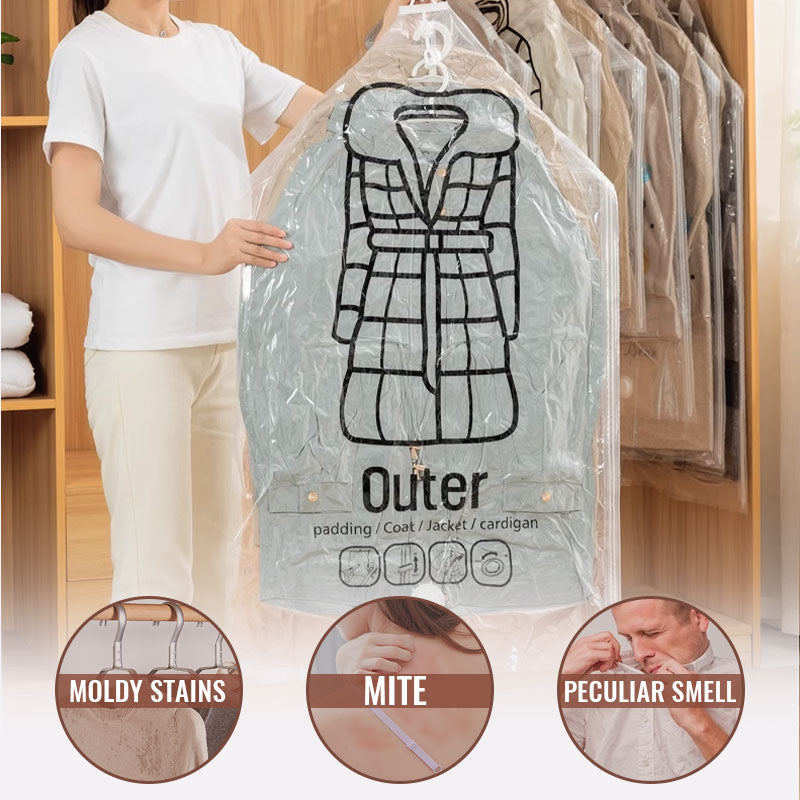 Auvirelo™🧥Hanging Vacuum Storage Bags – Hanging Design for Wardrobe, Air Vacuum Compression, Waterproof Dustproof & Space-Saving 🧹 (Offer)