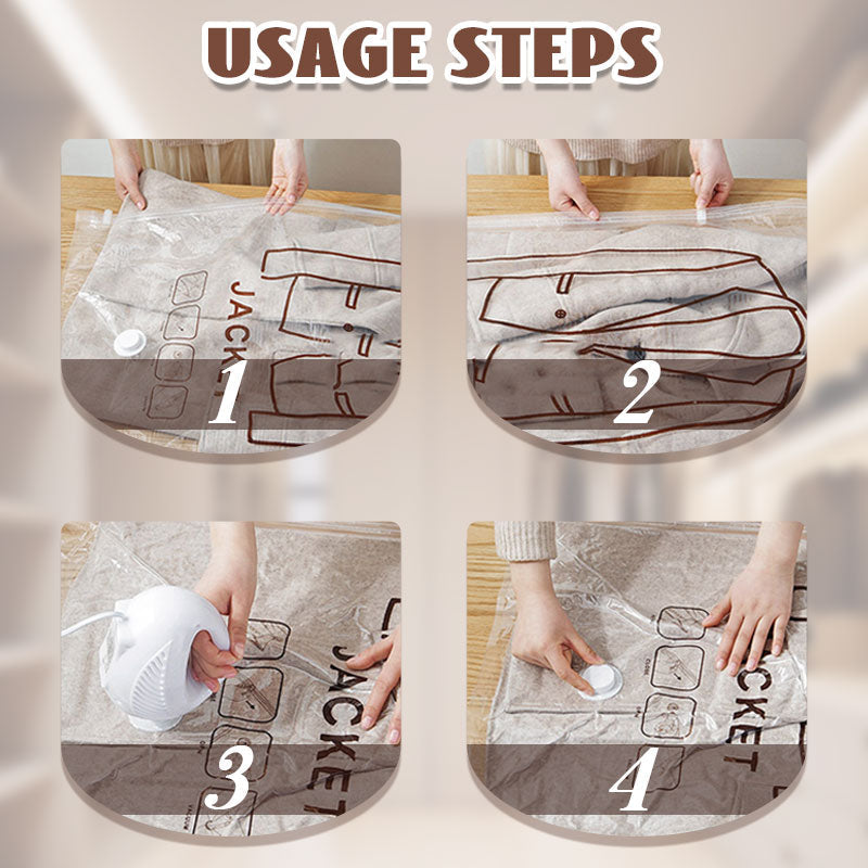 Auvirelo™🧥Hanging Vacuum Storage Bags: Space-Saving & Dustproof