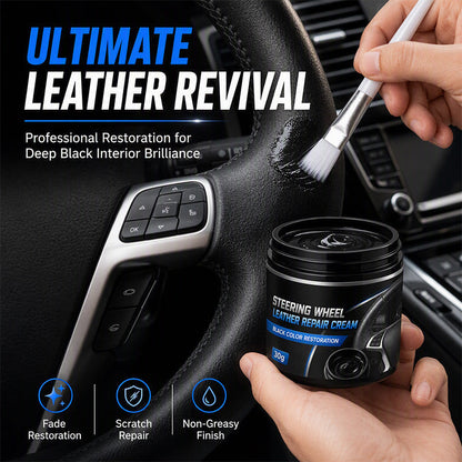 🆕 Refresh Faded Black Leather 🚗✨ Steering Wheel Repair Cream