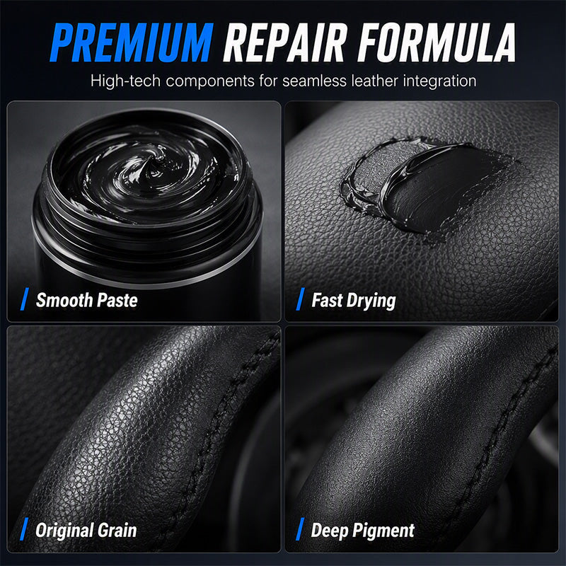 🆕 Refresh Faded Black Leather 🚗✨ Steering Wheel Repair Cream