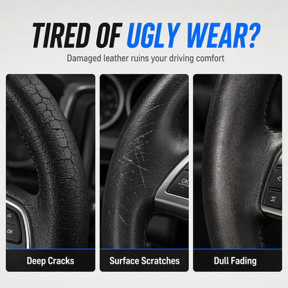 🆕 Refresh Faded Black Leather 🚗✨ Steering Wheel Repair Cream