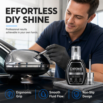 🚗 Chrome Restoration Set – Removes Oxidation & Restores High-Gloss Metallic Finish(offer)