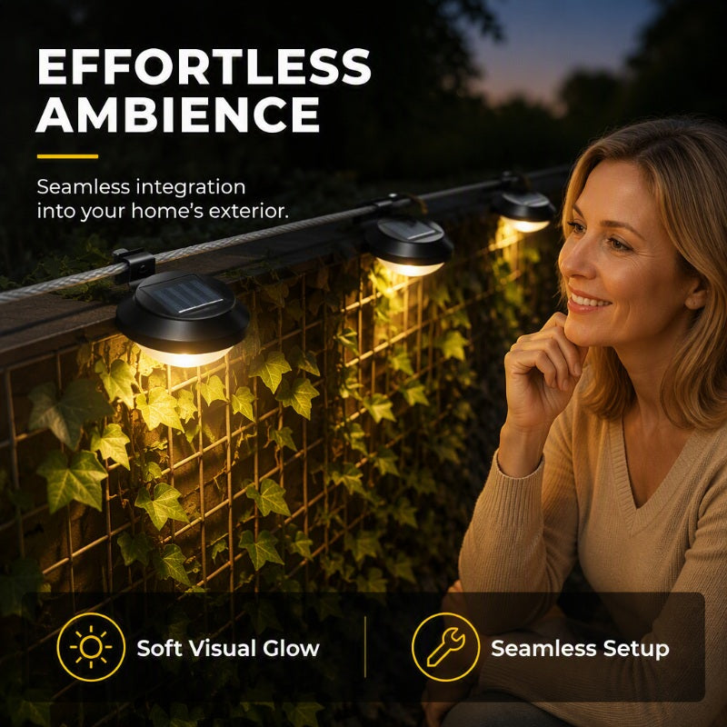🅷Auvirelo™ Outdoor Waterproof Solar LED Gutter Wall Lights